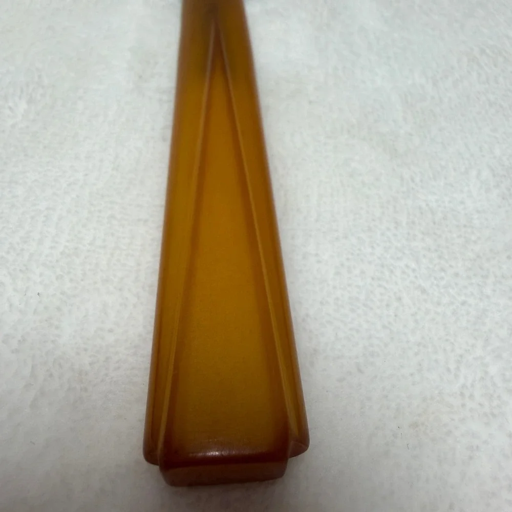 VTG Butterscotch Bakelite Handle Dinner Knife Art Deco‎ Stainless Steel Blade